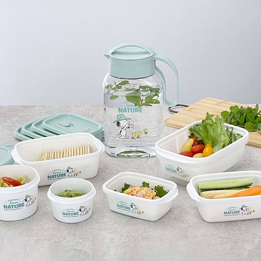 スヌーピー ガラスキャニスター 2セット スヌーピー ガラスキャニスター 2セット スヌーピー ガラス